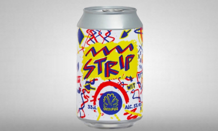 Oedipus Strip witbier blik